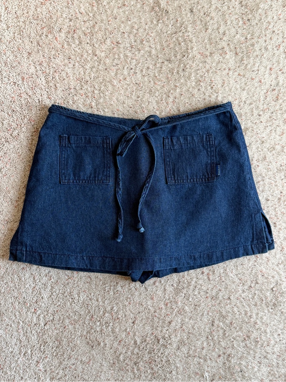Vintage 90s/Y2K Navy Denim Skort